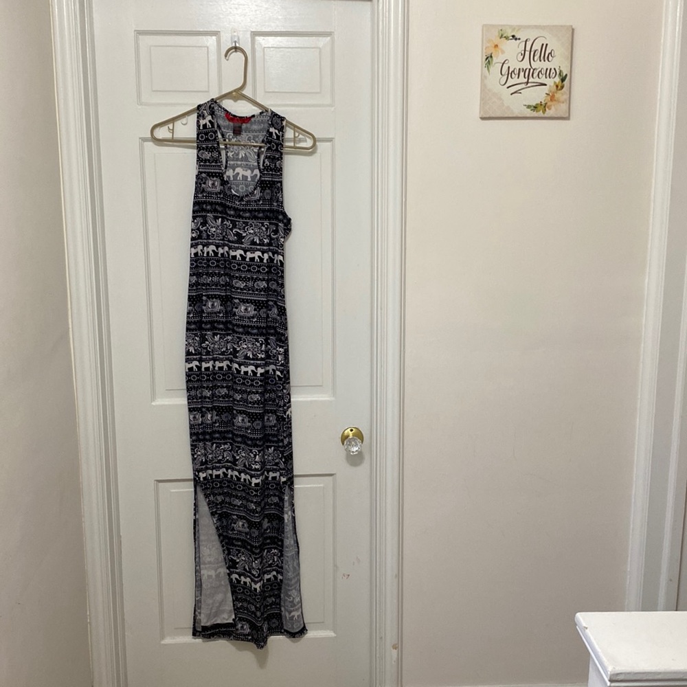 Elephants at 40?   Tang-top maxi. Summer dress